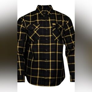 DIXXON “The Messenger” Black and yellow Flannel Men’s XLT